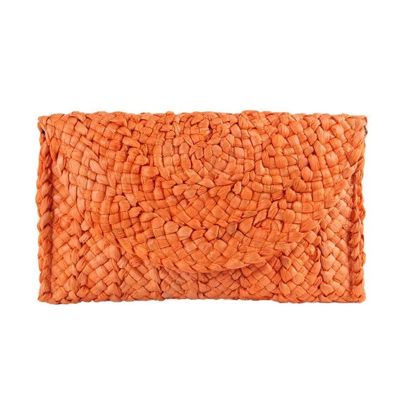Straw Clutch Purse Handbag Straw Shoulder Bag Summer Beach Bag Woven >:) - Picture 1 of 7